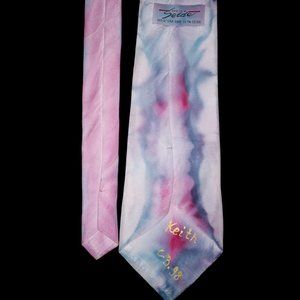 Vintage Meier Seide Watercolor Abstract Artist Signed Men’s Tie - 100% Silk EUC